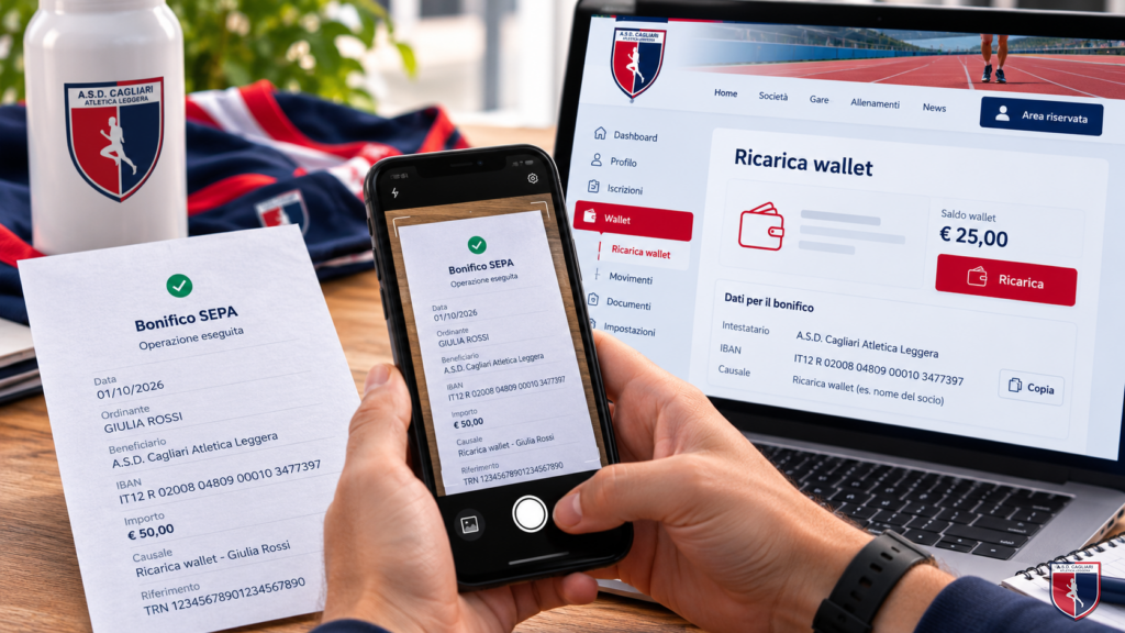 Ricarica il wallet con un bonifico: ora basta una foto